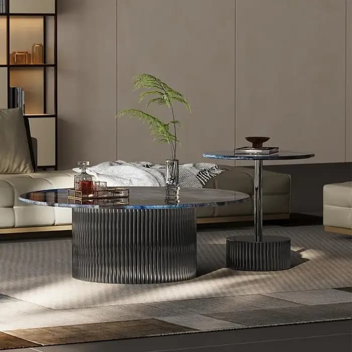 Design italien Table basse sol minimaliste Simple relié