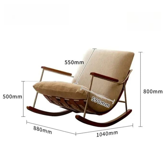 Chaise de balcon en bois avec dossier