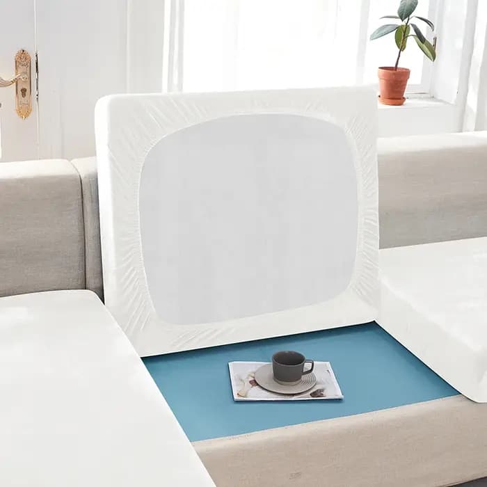 Housse de coussin de canapé en velours pour salon