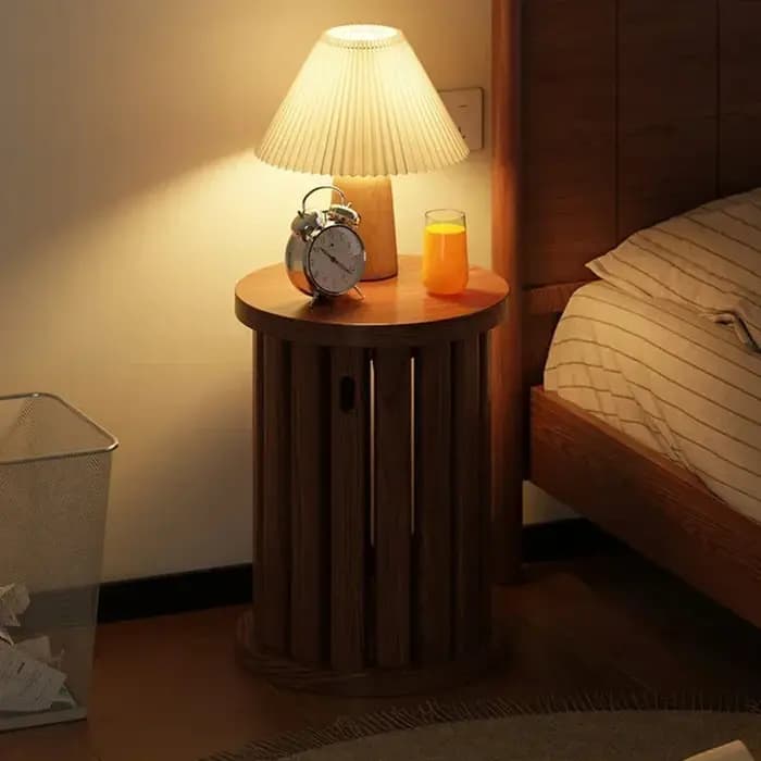 Ensemble de tabourets en bois, combinaison intérieure multifonctionnelle, rond, Design de Dressing,
