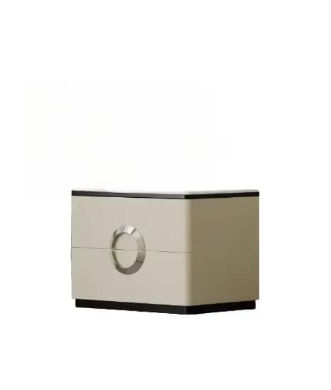 Armoire de chevet moderne de luxe italienne, meubles de chambre à coucher simples avec panneau en bo