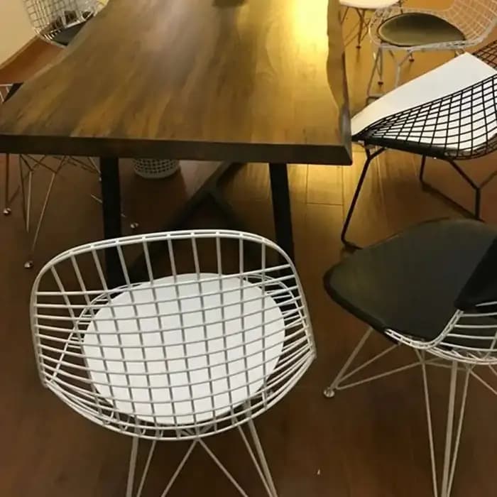 Chaises de salle à manger en métal doré, modernes, nordiques, minimalistes, pour balcon, salon, Desi