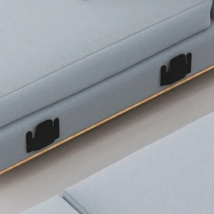 Connecteurs de canapé en métal, 4 pièces, attaches de remplacement pour canapé modulaire, clips de c