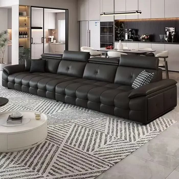 Europe cuir salon canapé Relax confortable grand