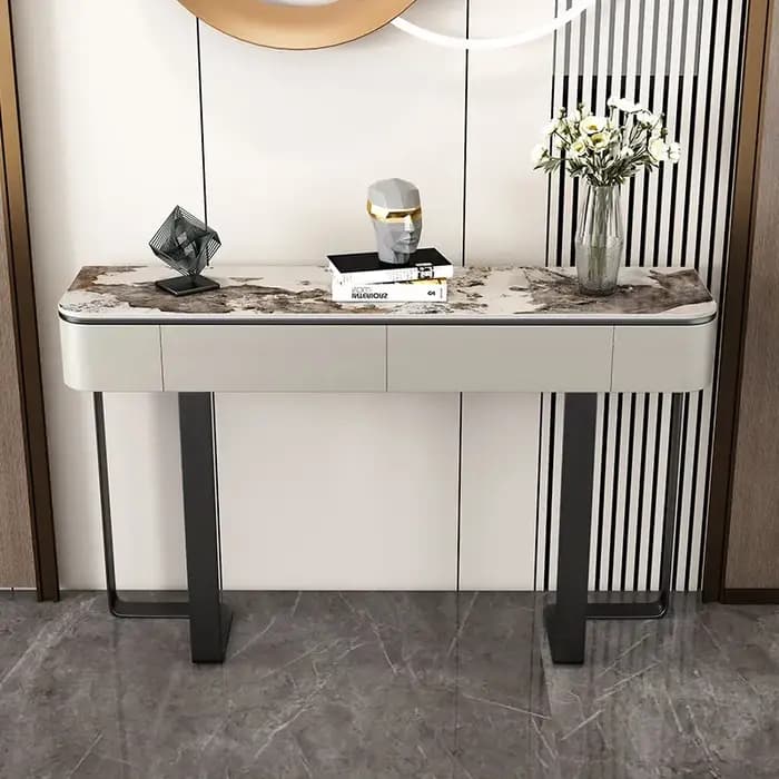 Table console tendance et populaire, table d'entrée de luxe minimaliste, nouveau style de designer, Tavolo Ingresso, mobilier moderne pour la maison