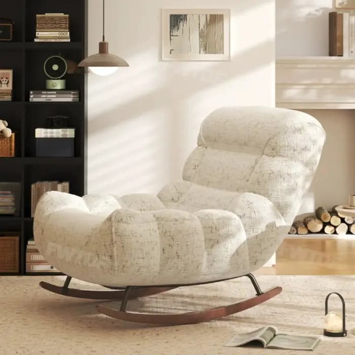 Canapé italien, fauteuils de salon, pouf de loisirs en bois vintage, fauteuils de salon futuristes, fauteuil d'art Fotel Bujany, meubles de maison