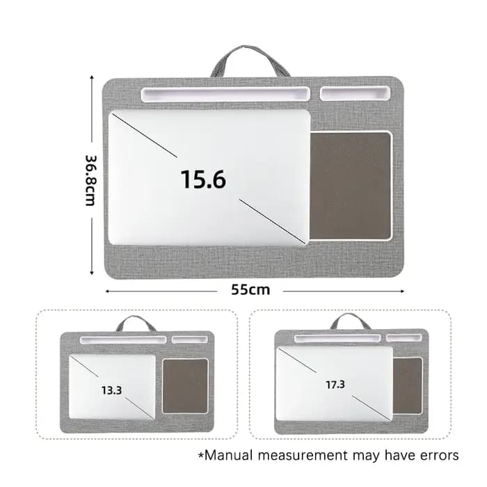 MUMUCC Table de lit pour ordinateur portable avec support de tablette, emplacement pour téléphone, t