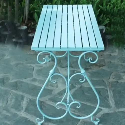 Combinaison de Table et chaise de cour européenne en fer forgé