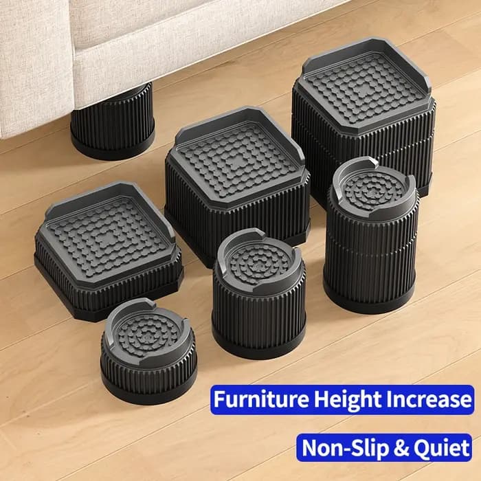 Coussinets augmentant la hauteur des pieds de table pour meubles – Rehausseurs