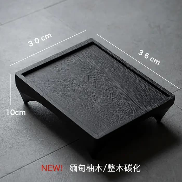 Table à thé japonaise carbonisée