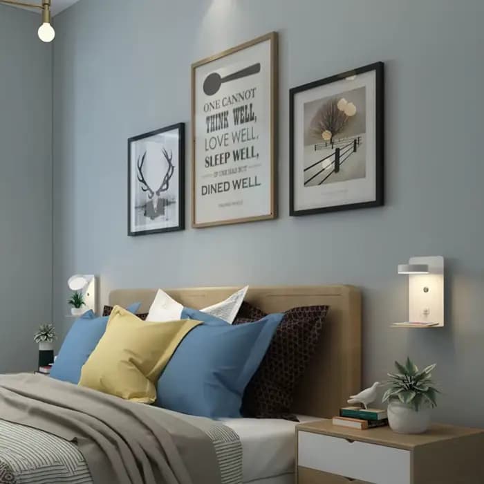 Applique Murale LED avec Chargeur USB pour Téléphone Portable