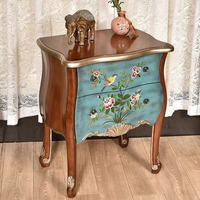 Table De chevet classique du milieu du siècle, Vintage, Premium, luxe, beauté, rangement, meubles De