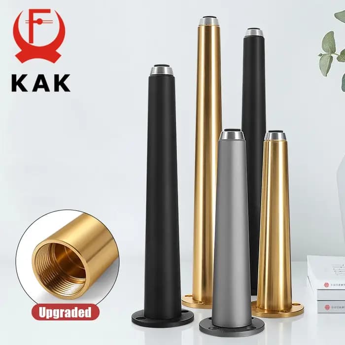 KAK – pieds de meuble réglables en alliage d'aluminium or
