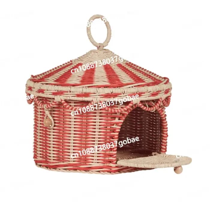 Panier de rangement en rotin tressé pour articles ménagers divers, boîte de rangement