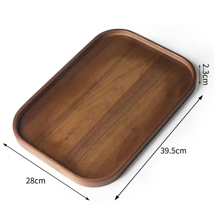 Plateau de service décoratif en bambou pour Table basse et décoration de maison