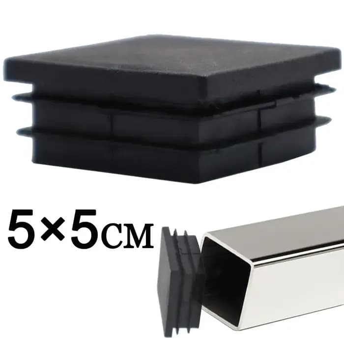 Couvre-pieds de meubles 20 pièces, Double bouchon pour tube carré, chaise anti-rayures et anti-bruit
