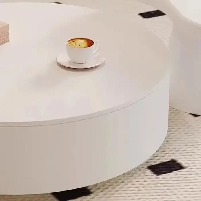 Tables basses rondes design nordique