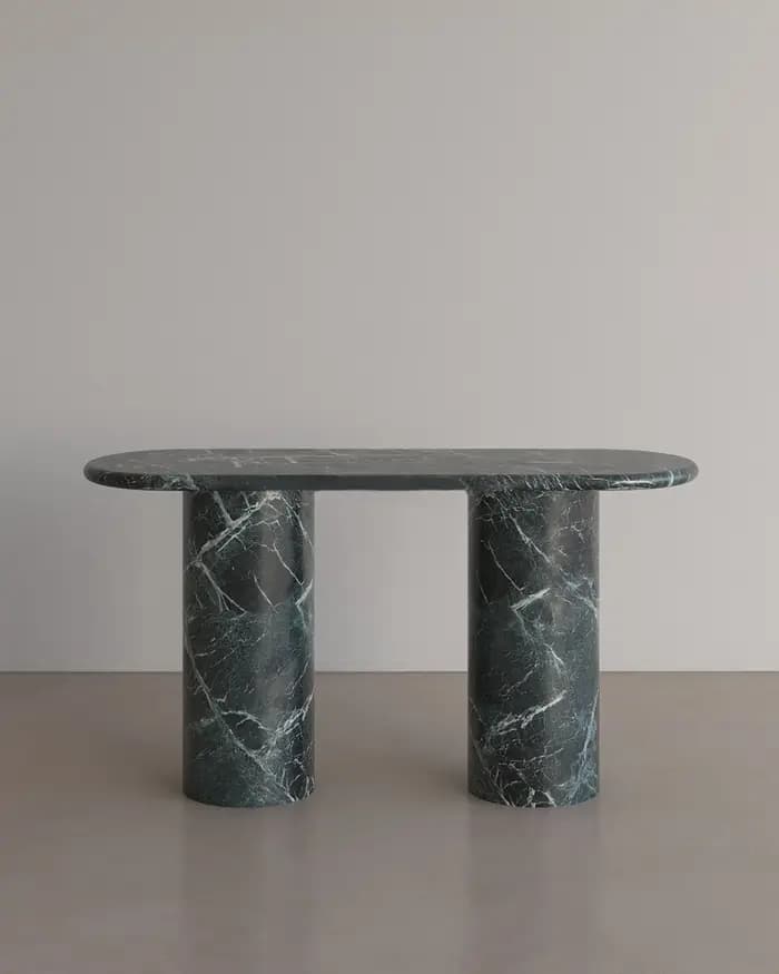 Table Console en travertin Beige moderne
