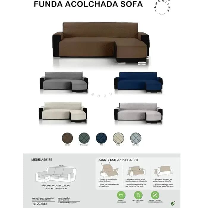 Housse de canapé en tissu brossé ultra-doux en forme de L