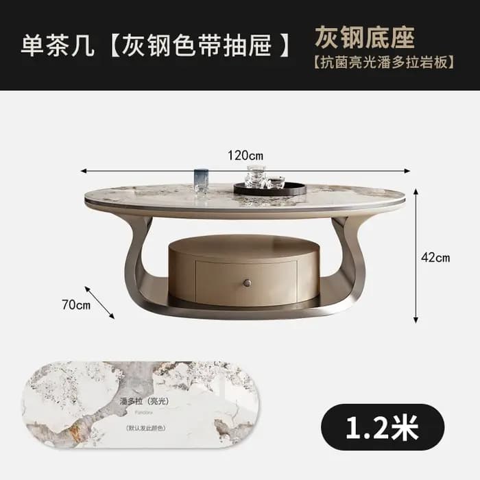 Table basse de luxe moderne de qualité supérieure, design élégant, tables basses de rangement, style