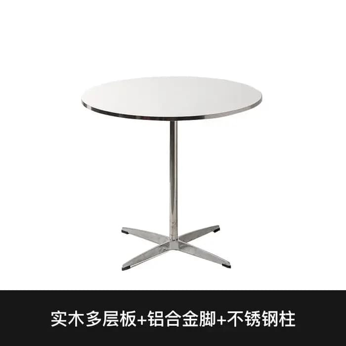 Table de salle à manger ronde pour restaurant, table d'angle compacte pour terrasse, table de salle