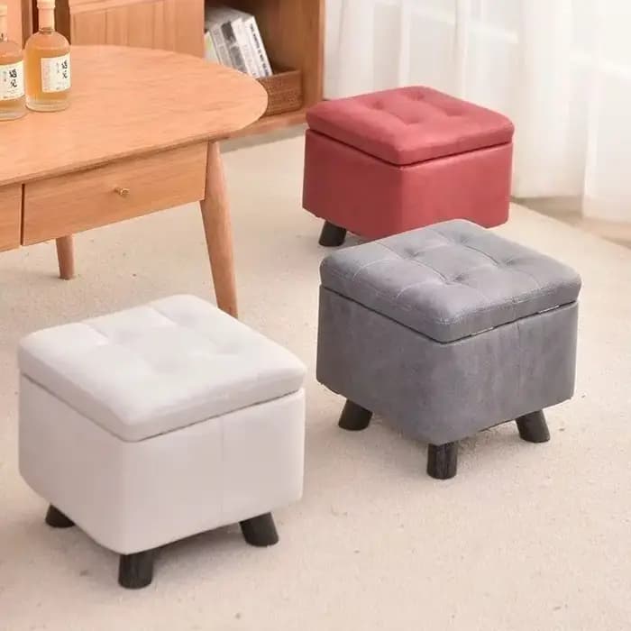 Petit tabouret, tabouret de rangement pour salon
