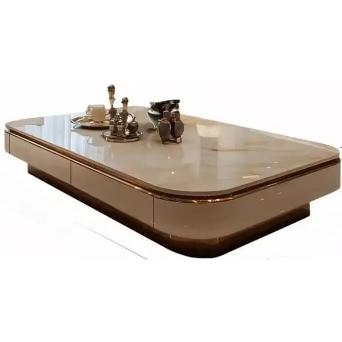 Table basse minimaliste claire Design De sol De luxe