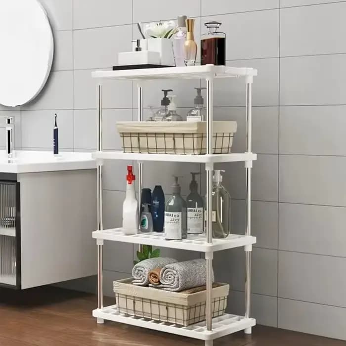 Étagère de rangement carrée à 4 niveaux
