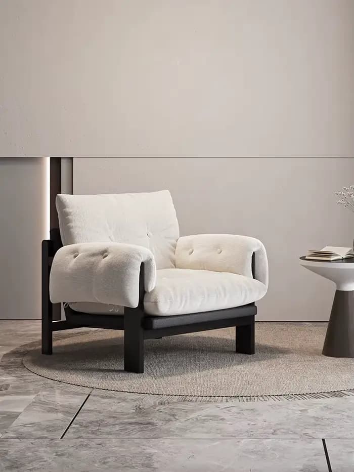 Fauteuil de balcon ergonomique moderne avec support lombaire, chaise longue élégante pour salon, coi