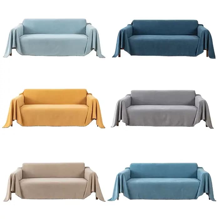 Couverture de canapé en velours côtelé imperméable