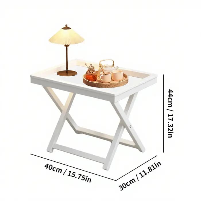 Table d'appoint pliante en bambou
