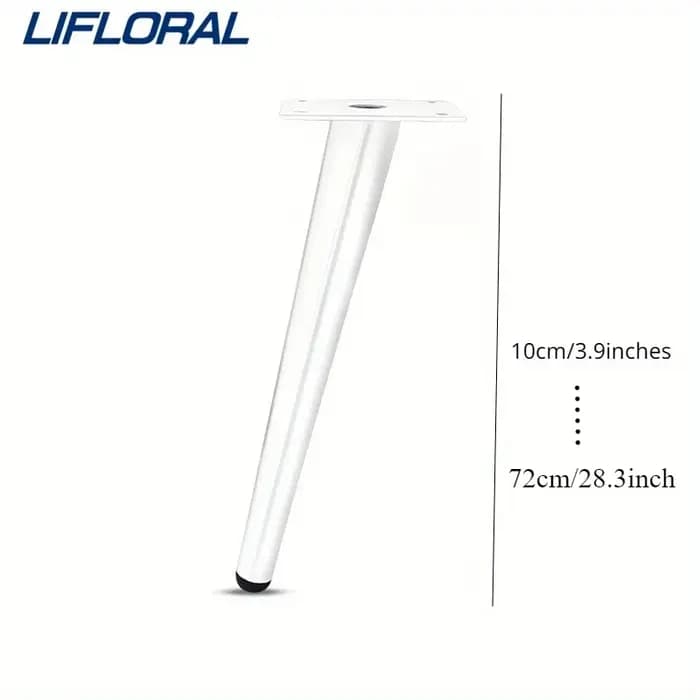 4 pièces pieds de meuble TV en métal pieds de canapé de luxe cône Oblique pieds de Table basse pieds