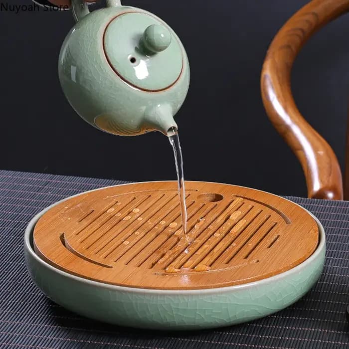 Table à thé ronde en céramique