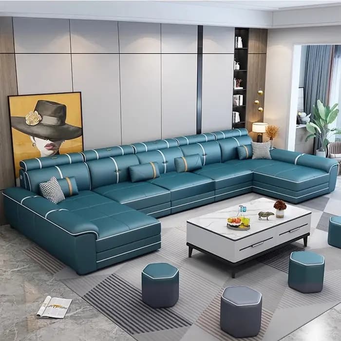 Canapés confortables italiens adultes sol concepteur canapé moderne salon cuir Articulos Para El Hogar accessoires pour la maison