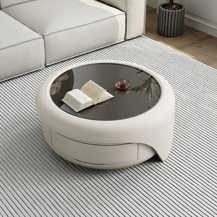Table basse ronde moderne minimaliste Portable Design de luxe