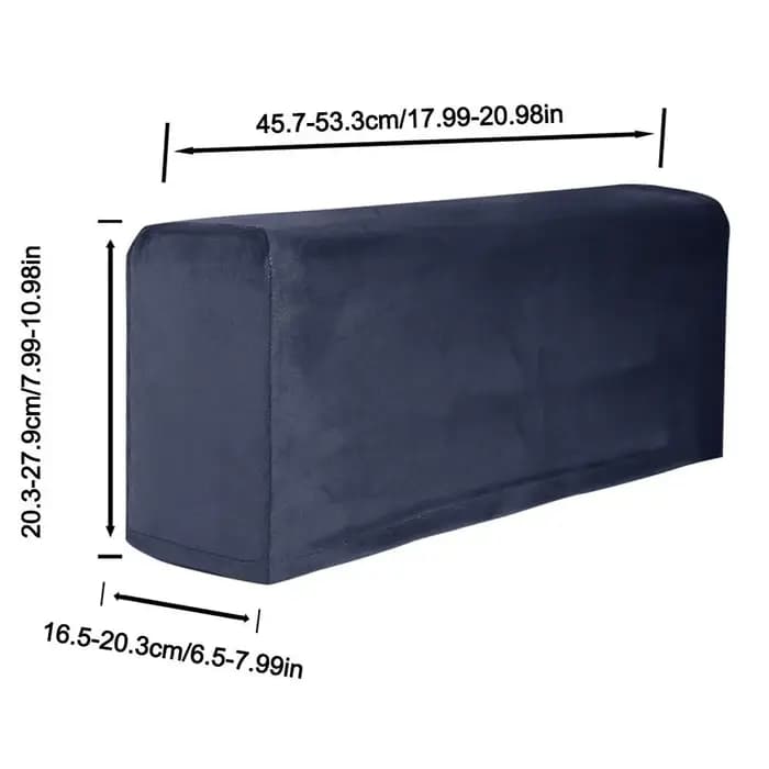 2 pièces cadeaux housses d'accoudoir de canapé extensibles élasticité housse