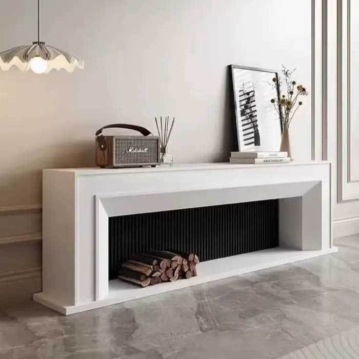 Meuble TV blanc moderne pour salon