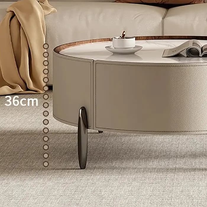 Table basse moderne De luxe tiroirs esthétiques