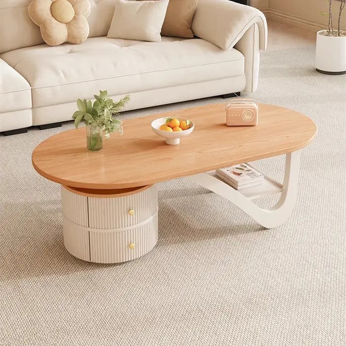 Table basse de luxe nordique en bois