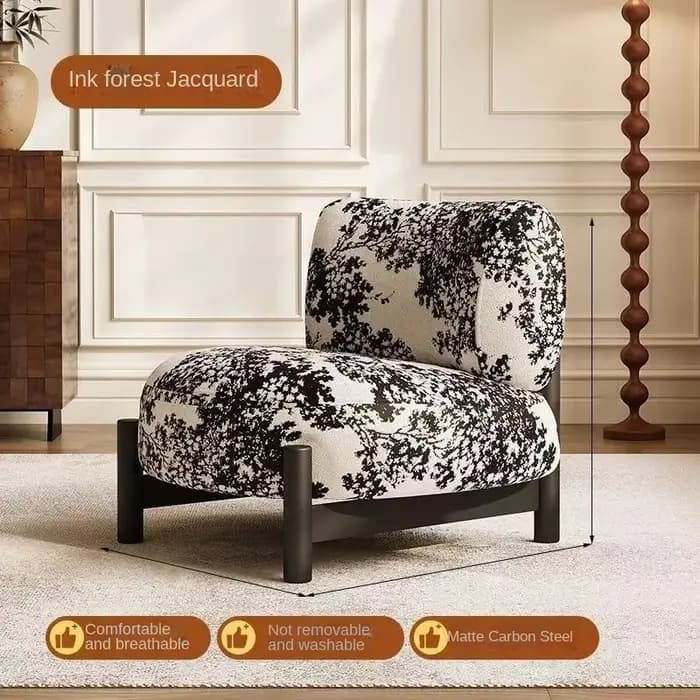 Fauteuil individuel Joylive style crème pour salon