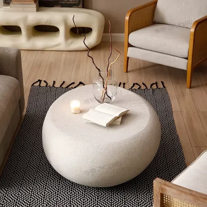 Sweet Center-Table Basse Esthétique, Gain de Place, Table d'Appoint Unique, Nordique Simple, Kaffee