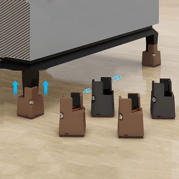 4 pièces pieds de chaise réglables Riser 5/10cm bureau robuste canapé bas ascenseur en métal canapé