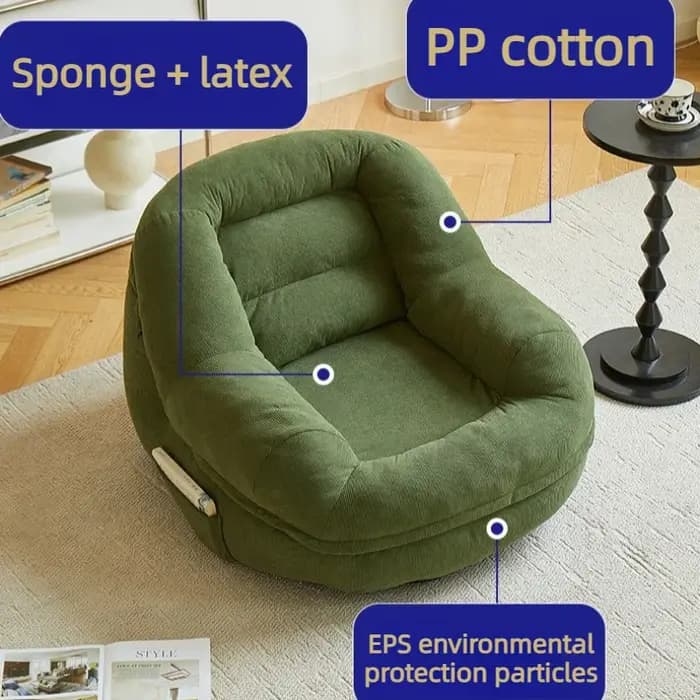 Canapé confortable en forme de pouf pour salon