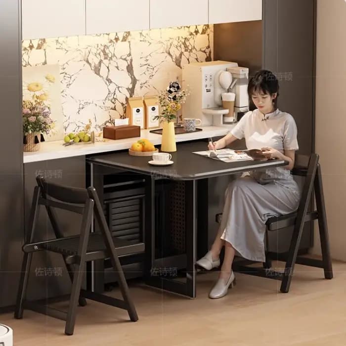 Organisateur de Table à manger noir au Design Simple