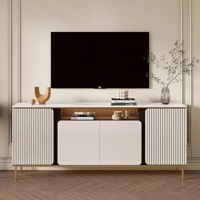 Meuble TV de rangement nordique de luxe