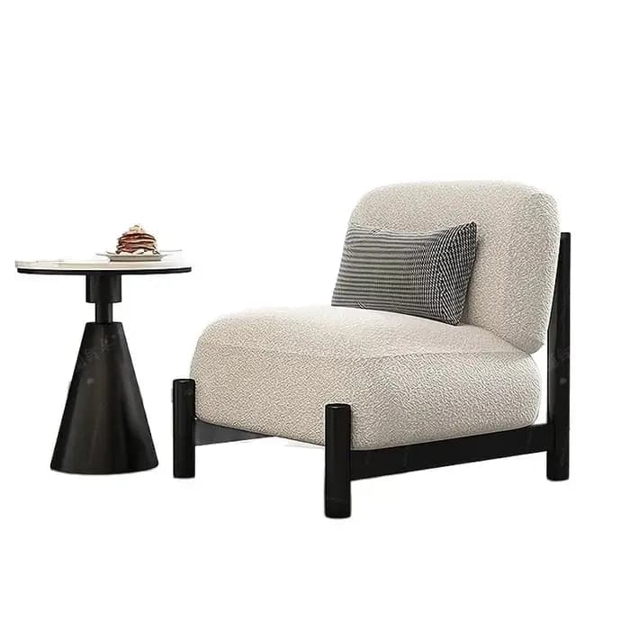 Fauteuil individuel Joylive style crème pour salon