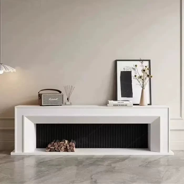 Meuble TV blanc moderne pour salon