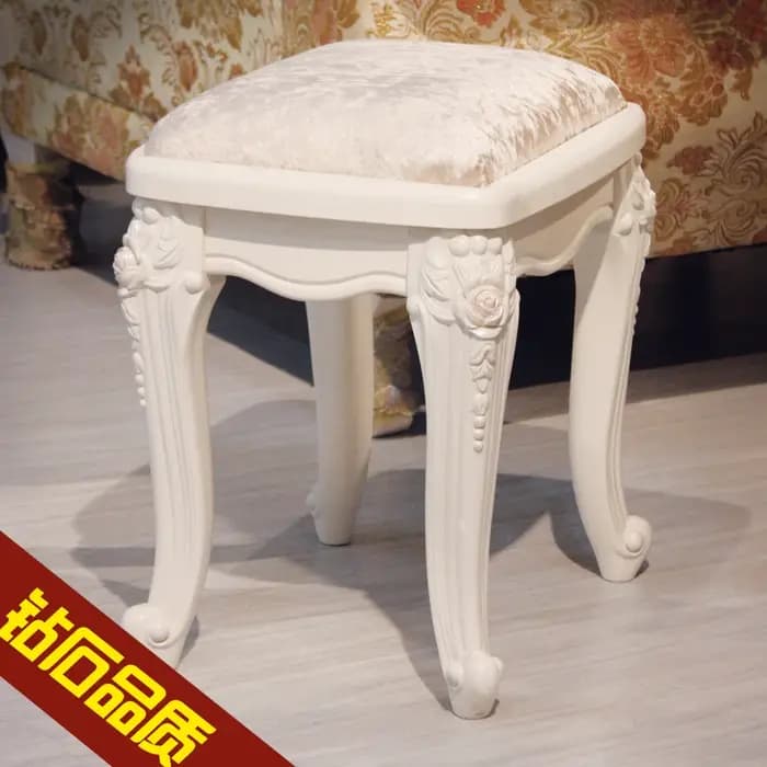 Maison chambre salon tabouret surface douce sac souple haut de gamme maquillage tabouret européen dr