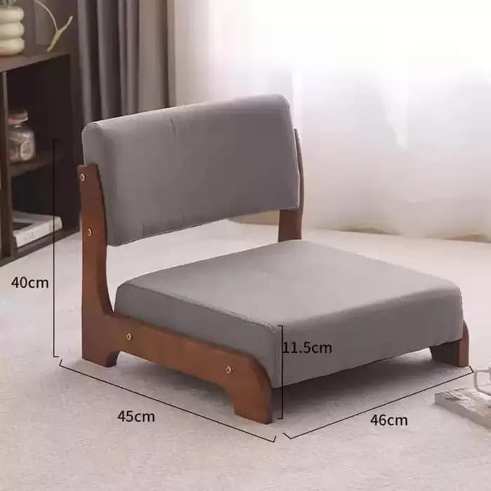 Chaise de baie vitrée fabriquée à la main en bois massif