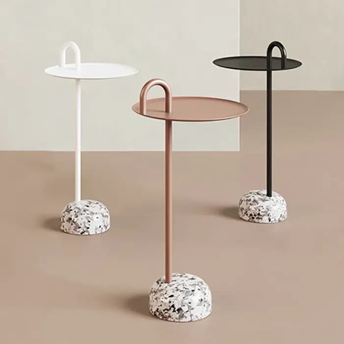 Petite Table basse artistique Unique, coin de canapé, tendance, balcon, Table de chevet pour espaces compacts, Table décorative de chambre à coucher